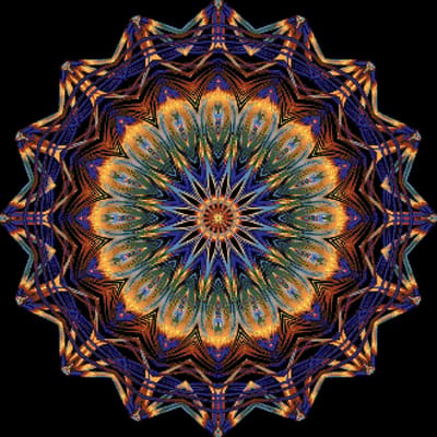 MyHobby Borduurpakket – Kleurvolle mandala 60×60 cm - Aida borduurstof 5,5 kruisjes/cm (14 count) - Telpatroon - Borduurgaren - Borduurnaald - Handleiding - Voor Beginners & Gevorderden - Complete borduurset