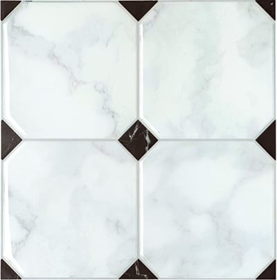 Smart Tiles Zelfklevende keuken achterwand voor keuken en badkamer Damier wit marmer 4 19,69x19,69 cm