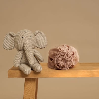 Coco & Cici - Kids - Hoeslaken TENCEL Twill Peach - 70x145x15