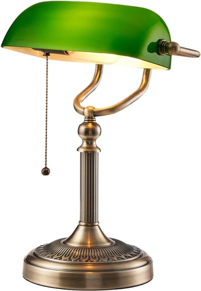 VH Supplies® Notarislamp - Bankierslamp - Bureaulamp - E27 - Groen