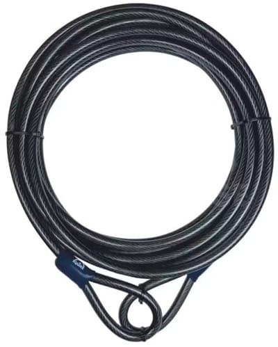 Staalkabel met lussen - 5m - 12mm - Veiligheidskabel - Beveiligingskabel - Kabelslot - Weerbestendig - Squire 12C/5M