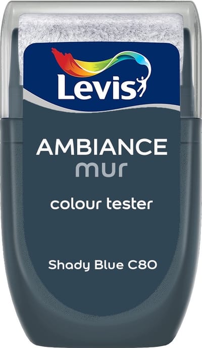 Levis - Muurverf Kleurtester Mat Mix - Shady Blue C80 - Mengverf - 30 Ml