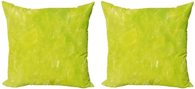 ABAKUHAUS Limoengroen – Kussenhoes Set 2x45x45 cm – Mikrofaser
