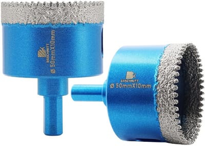 Diamant Droogboor Set 50 mm voor Tegels, Graniet en Keramiek (2 Stuks)