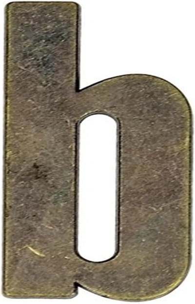 Metalen Huisnummer - Deur Plaat - Huis Markeren - Magnetische Bevestiging - 5x3 cm - Brons
