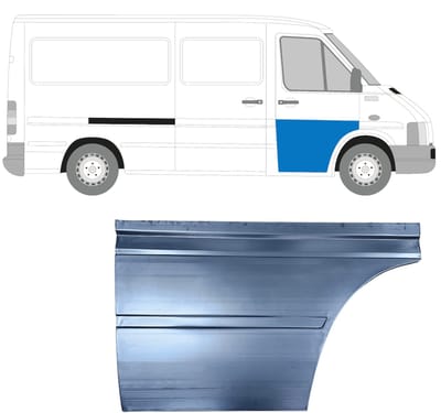 Reparatiepaneel voor deur voor Volkswagen LT 1996-2005 / Rechts
