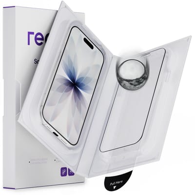 Reovo ClearShield Screenprotector - Geschikt voor iPhone 17 - Anti Reflectie Glas - 9H Gehard Glas - Krasbestendig Beschermglas - Met Installatiebox