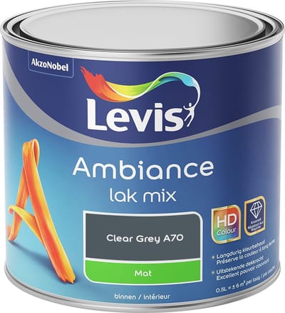 Levis - Ambiance Lak Mat Mix - Clear Grey A70 - Mengverf - 0,5 L