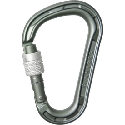 Edelrid Hms Magnum Screw Karabijnhaak Grijs