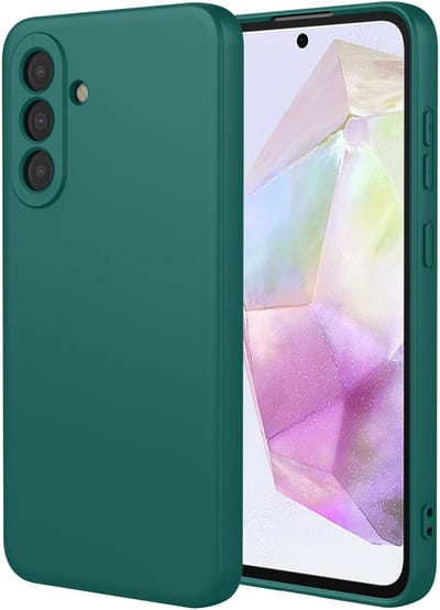 MobyDefend Hoesje - Geschikt voor Samsung Galaxy A36 / Samsung Galaxy A37 - Matte Siliconen Backcover - Groen