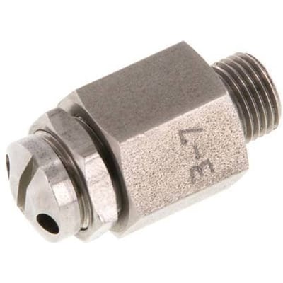 G 1/8'' Roestvrij staal 303 Verstelbare Veiligheidsklep 3-7 bar (43,51-101,53 psi)
