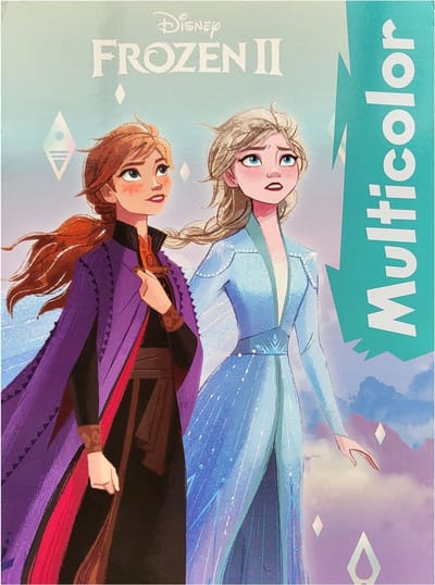 Multicolor - Disney Frozen 2 Kleurboek - Prinsessen - Anna - Elza - 32 Pagina's - 17 Kleurplaten en 17 Voorbeelden - Voor Kinderen - Uitermate Geschikt voor Kleurpotloden en Wasco