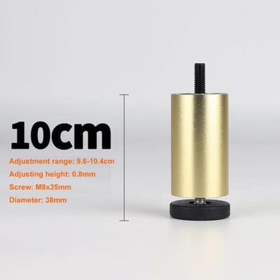 4 STKS Verstelbare Meubelpoten M8 Aluminiumlegering Tafelpoten Voor TV-meubel, Kledingkast, Verhoogde Koelkast Wasmachine Voeten