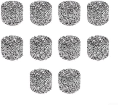 Dailygoods- Schuimlans Filters 10 Stuks - Roestvrij Staal - Vervangende Accessoires - Hoge Druk 3000 PSI - Afmeting 14x10 mm - Effectieve Schuimgeneratie