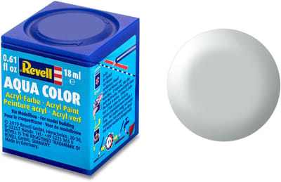 Revell Hobbyverf Acrylverf - Aqua #371 Light Grey - Satin - RAL7035 - Acryl - Verf potje - 18 ml
