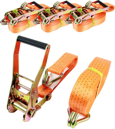 4x spanbanden met ratelspanband 2-delig 10m 5t 5tot 5000kg TÜV/GS