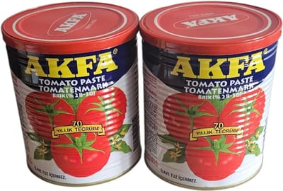 Akfa tomatenpuree - domates salçası zonder zout en additieven - 2 x 830 Gr