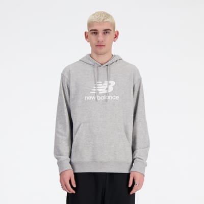 New Balance Sport Essentials Fleece Logo H Heren Trui - ATLETIC GREY