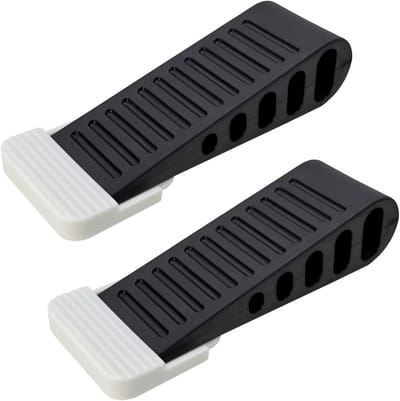 Antislip Deurstoppers van Rubber met Zelfklevende Houder - Set van 2 voor Thuis en Kantoor - Duurzaam en Veilig