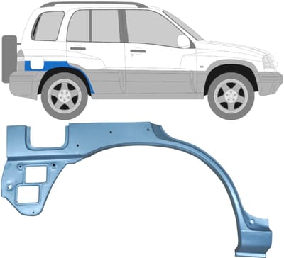 Reparatiepaneel achterspatbord voor Suzuki Grand Vitara 1997-2005 / Rechts
