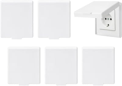 Set van 6 Waterdichte Schakelaars Covers voor Type 86 Stopcontacten, Bescherming tegen Regen, Geschikt voor Tuin en Keuken