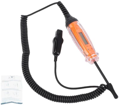 Automatische Tester - Elektrische Controle - Voertuig Onderhoud - Overspanningswaarschuwing - 360cm Snoer - Zwart