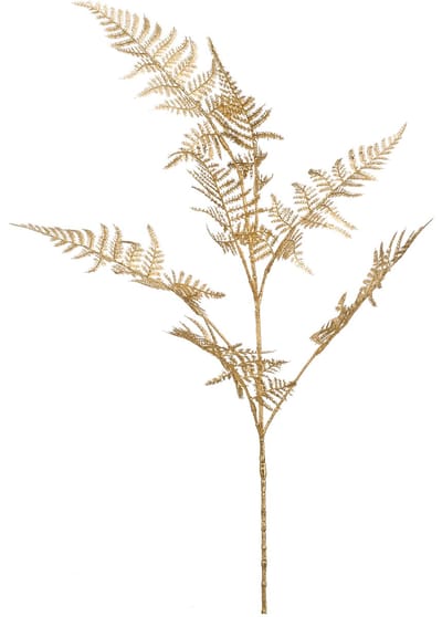 Fleurdirect Kunstbloem Asparagus Spray - Kunststof - Goud - 40 x 85 x 0 cm (BxHxD)