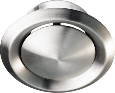 Vents afzuigventiel 125 mm - RVS - Toe- en afvoer - Verstelbaar