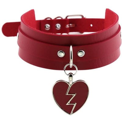 Punk Goth Rode PU Leer Choker Halsband Sexy Spike Nekband Sleutelbeen Kettingen Voor Vrouwen Mannen Sieraden Gotische Accessoires brown
