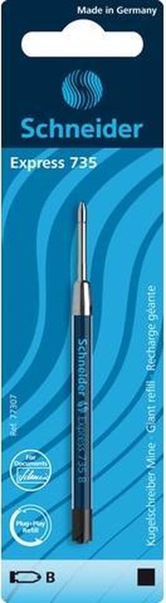 Schneider balpenvulling - Express 735 - penpunt B - zwart - S-77106