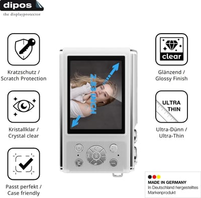 dipos – 4x Beschermfolie geschikt voor Acbaeta IXSS 8 | Krasbestendige & heldere Screenprotector Ultra-Thin