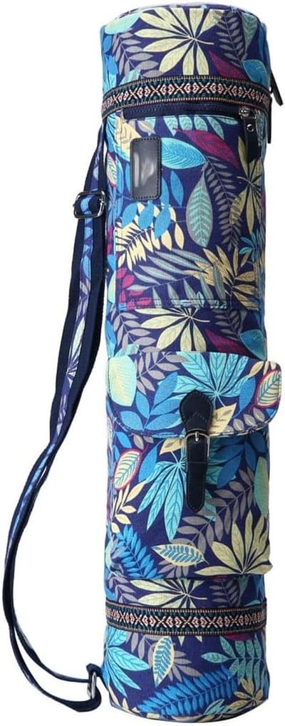 Grote Yoga Mat Tas met Volledige Rits, Handgemaakt en Gevoerd, Verstelbare Schouderband, Perfecte Yoga Cadeau voor Yogaliefhebbers