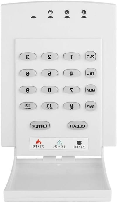 Alarm Bedienpaneel - Toetsenbord Beveiliging - Thuisbeveiliging Instellen - Eénknops Bediening - 14 x 10 x 3 cm - Zwart