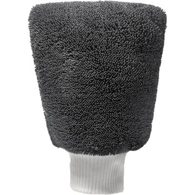 Gant de lavage en microfibre super absorbant double face sans rayures gants de travail de nettoyage pour usage sec et humide black