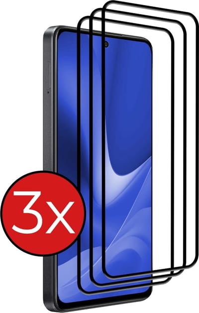 Screenprotector - 3 Stuks - Geschikt voor OPPO A79 - Full Cover - Beschermglas - Gehard Glas - Tempered Glass - Screen Protector