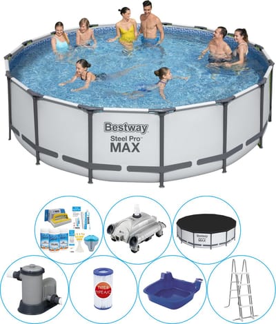Steel Pro MAX Rond 488x122 cm - Zwembad Deal