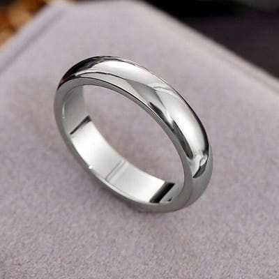 Mode Roségoud Gladde Cirkel Ring Heren- en Dames Exclusieve Partner Trouwring Hoge Kwaliteit Eenvoudige Ringen Sieraden 11 gray