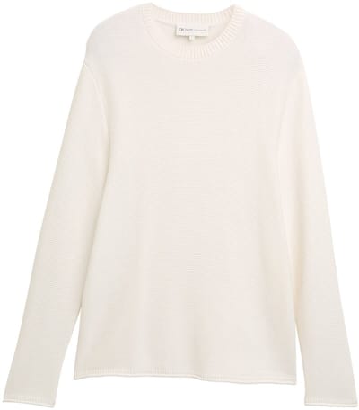 Tom Tailor Denim - Gebreide trui met relaxte pasvorm - Maat XL - Gardenia White