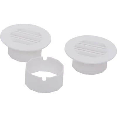 Sencys Kastdeurroosterset Ø40mm Kunststof Wit