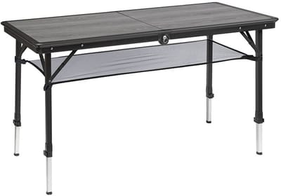 Brunner Dinemic Elùtop - Campingtafel 124 x 70 x 56/85 cm - Aluminium frame - Honingraat tafelblad - Verstelbare poten en draagtas