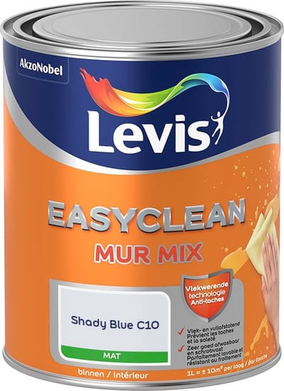 Levis - Easyclean Mur Mat Mix - Shady Blue C10 - Mengverf - 1 L
