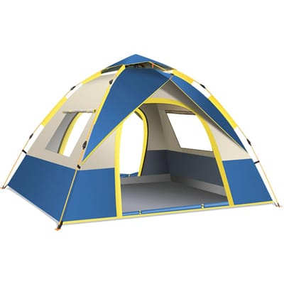 Tente Pop-Up extérieure, Protection UV automatique instantanée, tente de Camping, abri solaire, ombre pour 1 à 2 personnes/ For 3-4 persons bleu