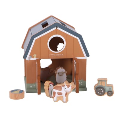 Little Dutch - Farm Vormenstoof FSC Baby- en peuterspeelgoed Badspeelgoed Houten speelgoed