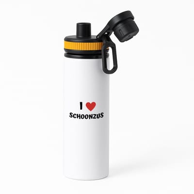 Hacebo® - I love schoonzus waterfles met draaidop oranje - Zus - de liefste schoonzus - verjaardag - cadeautje voor zus - zus artikelen - kado - geschenk - water fles - 850ML