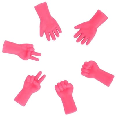 Dailygoods- Naalden Puntbeschermers - 6pcs Rubber Stopper Caps - Creatief Ontwerp - Geschikt voor Breien/Haken - Duurzaam en Veilig - Afmetingen 2,7 x 1,1 cm - Breinaalden