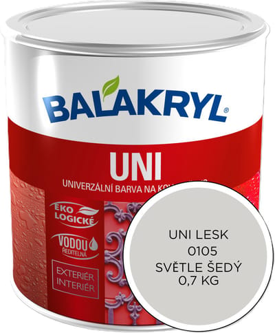 Balakryl UNI Glans 0,7kg, 0105 lichtgrijs