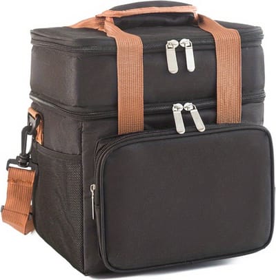 Nivard Picknickmand - Picknickmanden - Piknik - Pick Nick - Picknicktas - Mand - Lunchbox - Zomer - Zwart