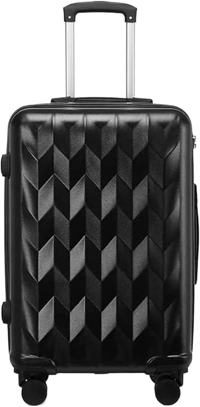 Bagage Koffer - Reiskoffer Trolley - Reizen Opslag - Uitbreidbaar Harde Kant - 26 inch - Zwart