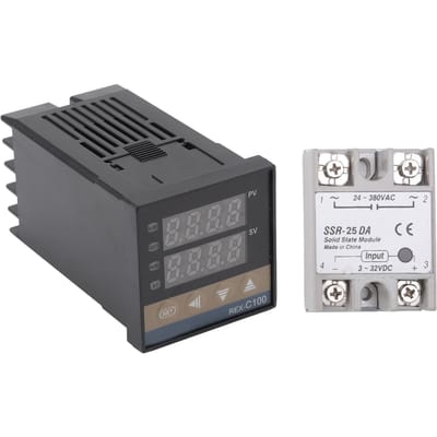 Digitale PID Thermostaat Kit Waterdicht Hoge Nauwkeurigheid Snelle Reactie Professionele REX C100 Temperatuurregelaar voor Boerderij Type 1