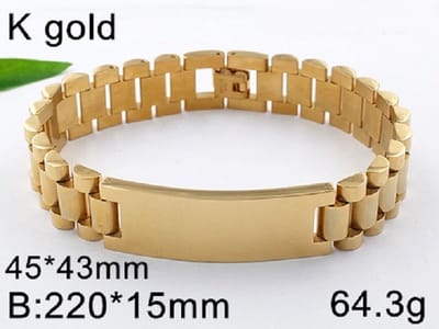 Rolex schakel armband staal 4601 GRATIS graveren naam gepersonaliseerd (lees omschrijving aub)